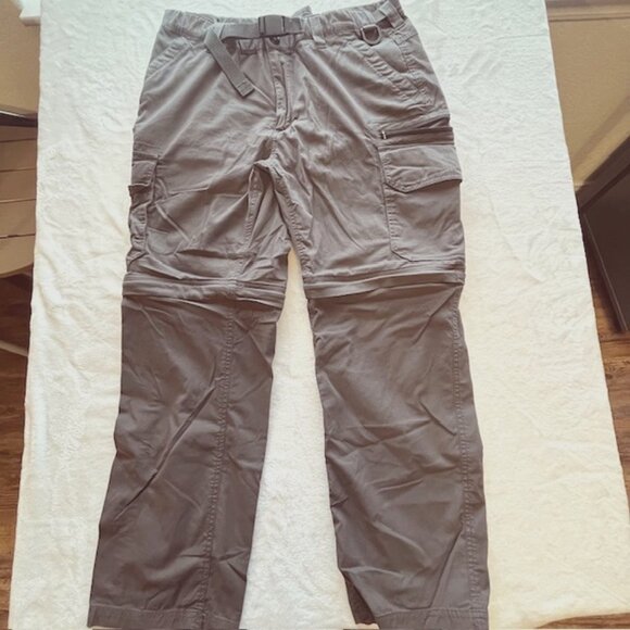 BC Clothing CO Gray Convertible Hiking Pants- Size L x 30 - Picture 1 of 11